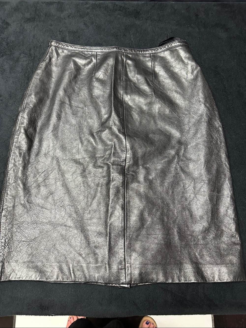 Mixit Black Leather Pencil Skirt size 6